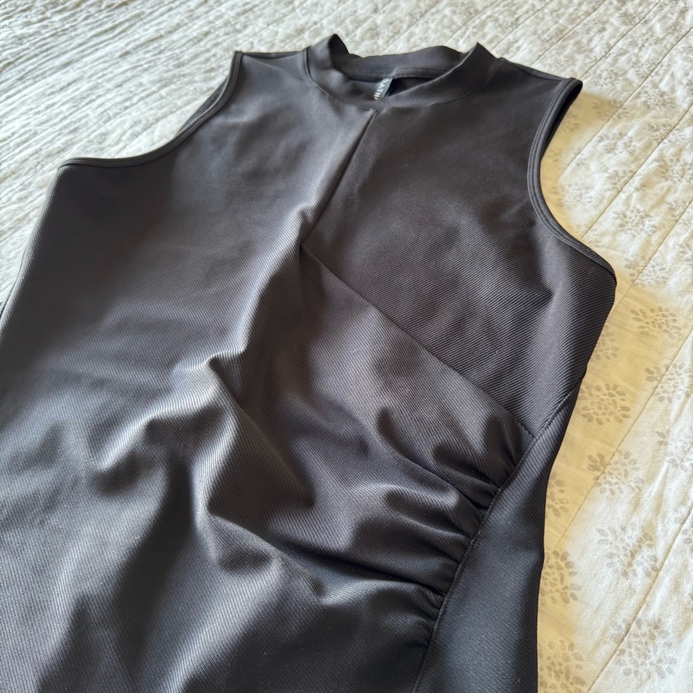 Athleta Black Ribbed Tank - Picture 3 of 6